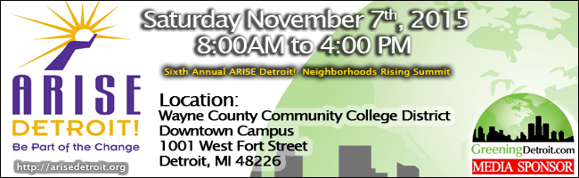 Arise Detroit - Neighborhoods Rising Summit 2015