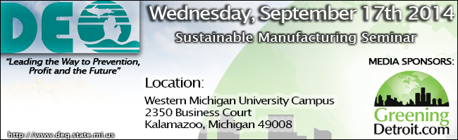 DEQ - Sustainable Manufacturing Seminar