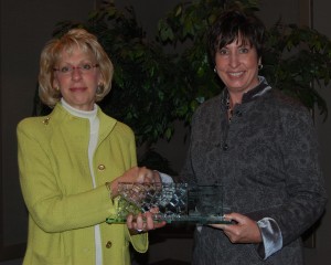 pHurity Barbara Kovach accepts award